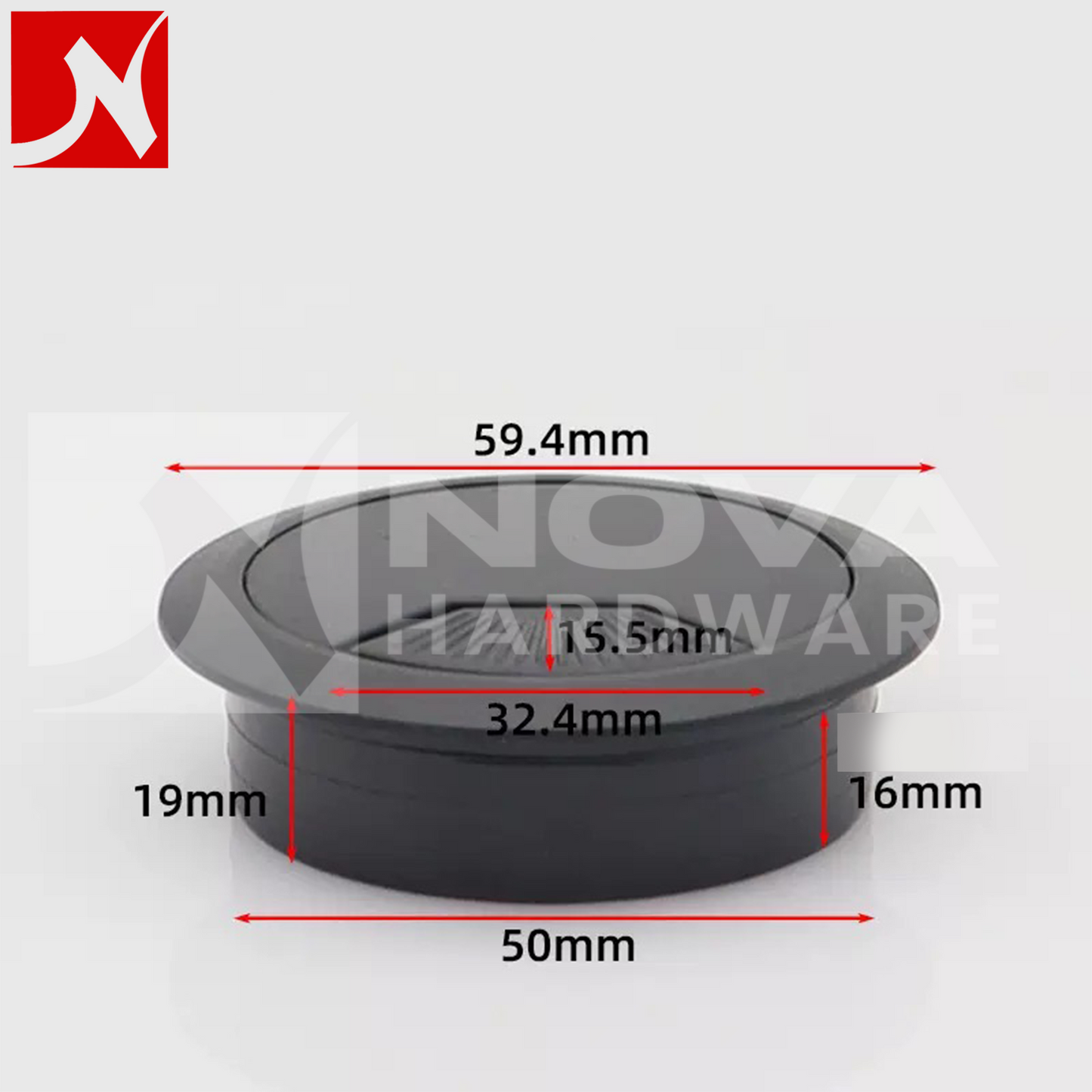 Plastic Round Table Wire Cap 60mm