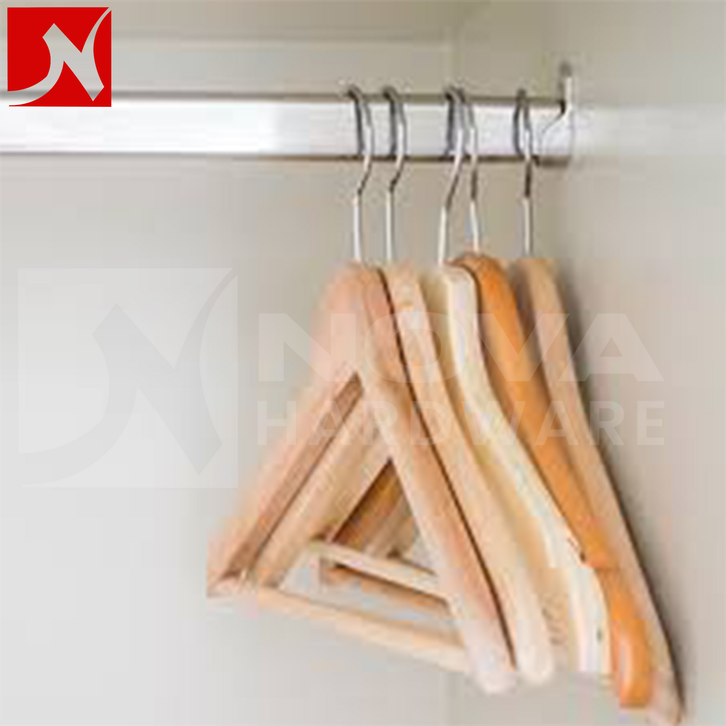 Wardrobe Oval Steel Hanging Rod