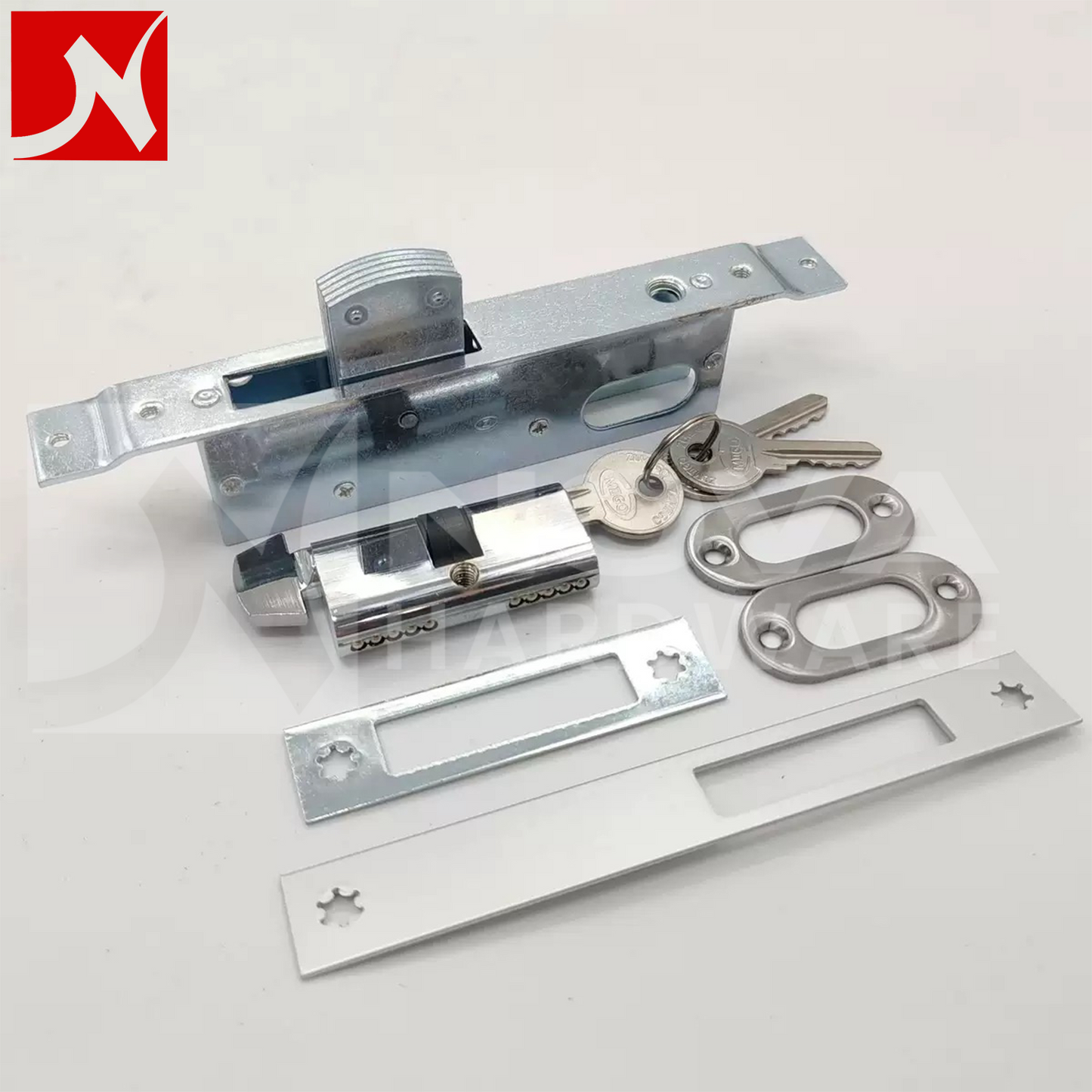 Aluminium Door Lock with Cylinder Openable