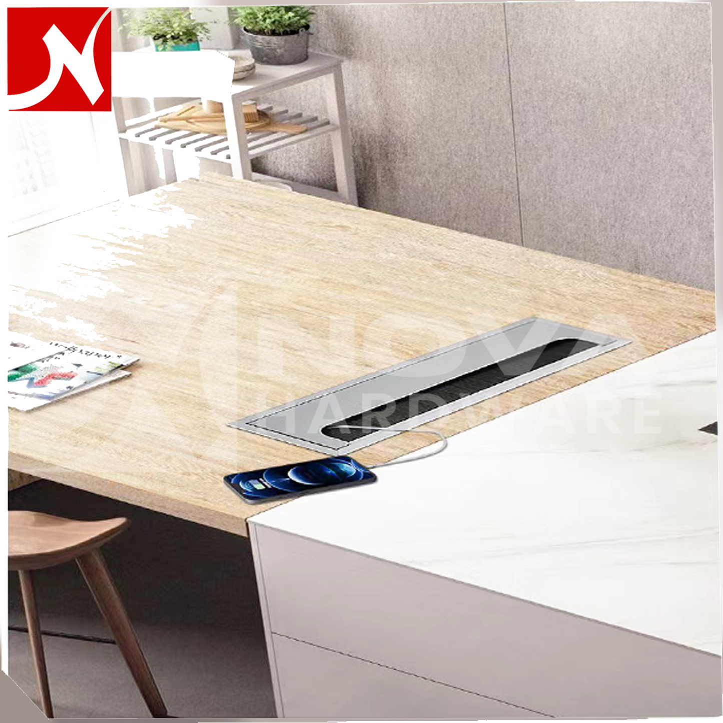 Aluminium Table Wire Cap Box