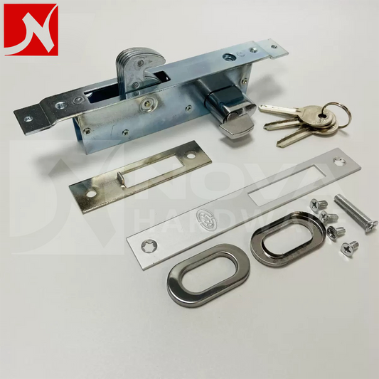 Aluminium Door Lock with Cylinder Sliding