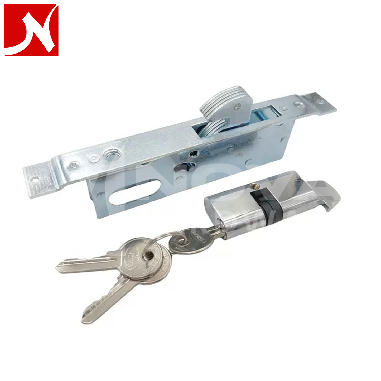 Aluminium Door Lock with Cylinder Sliding