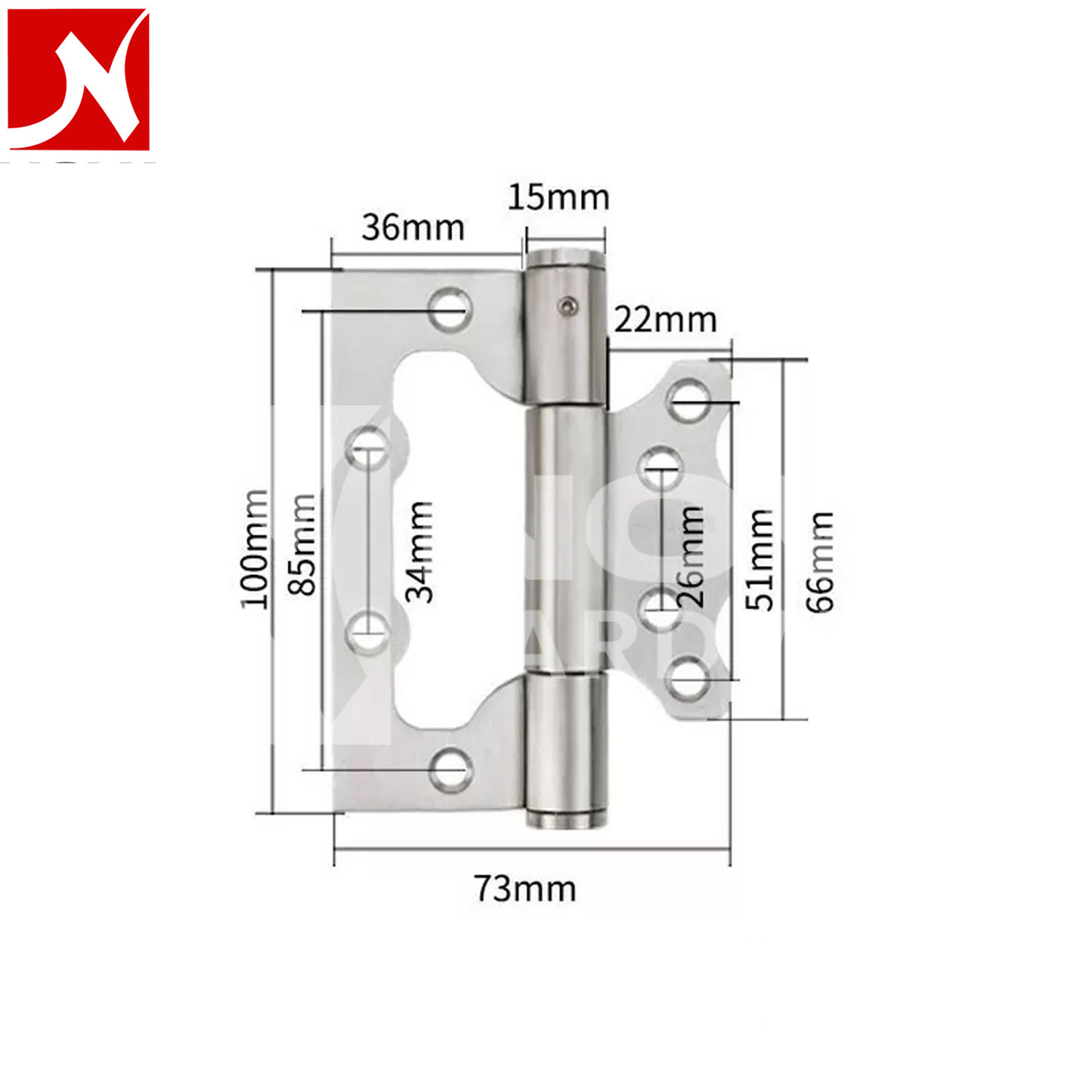 Butterfly Stainless Steel Door Hinge