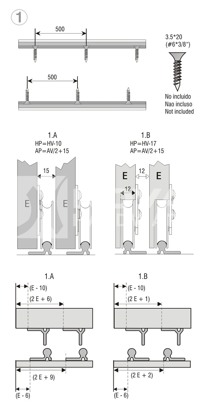 Cabinet Door Roller ESH-104