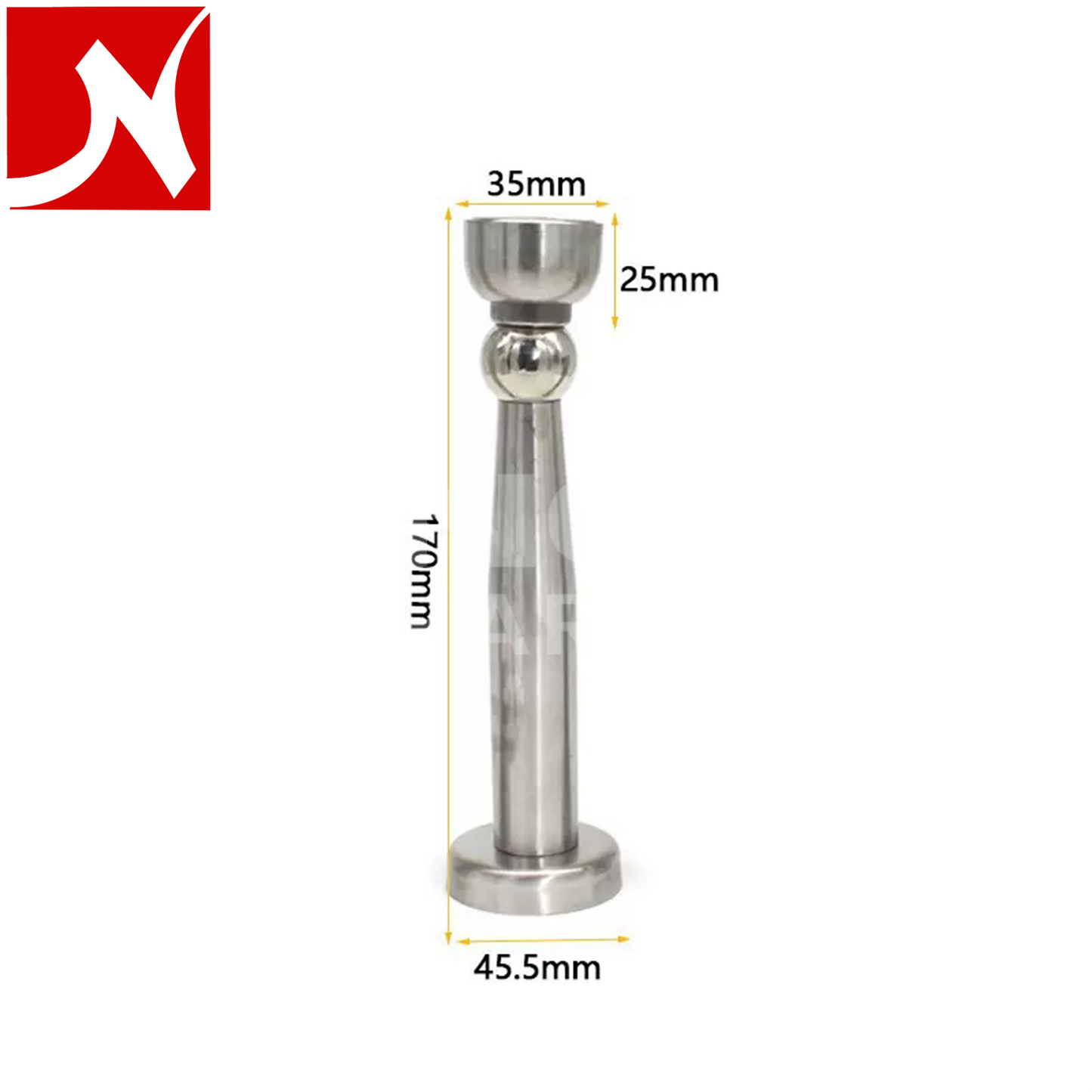 Elongated Stainless Steel Doot Stopper