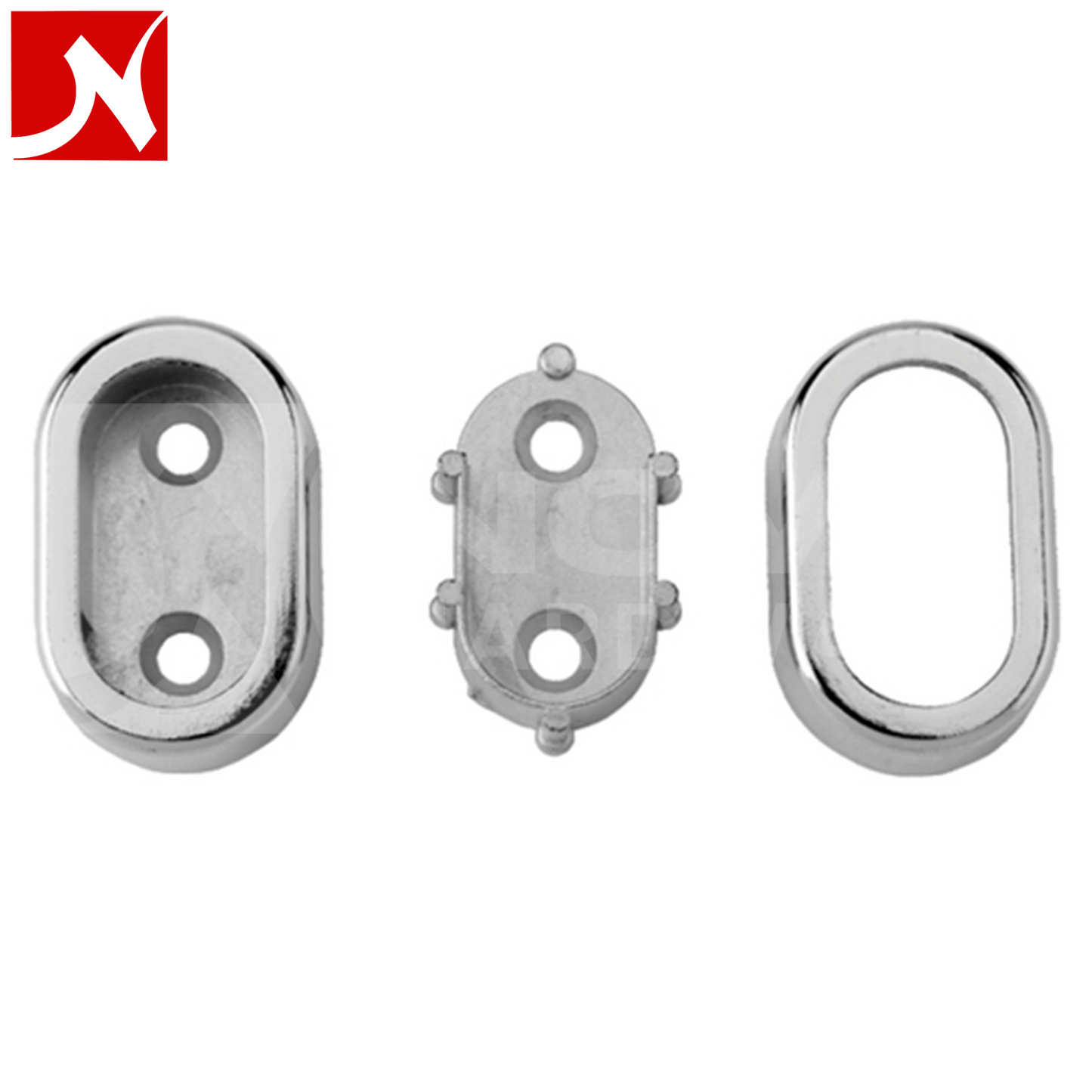 Oval Rod Bracket with Cap