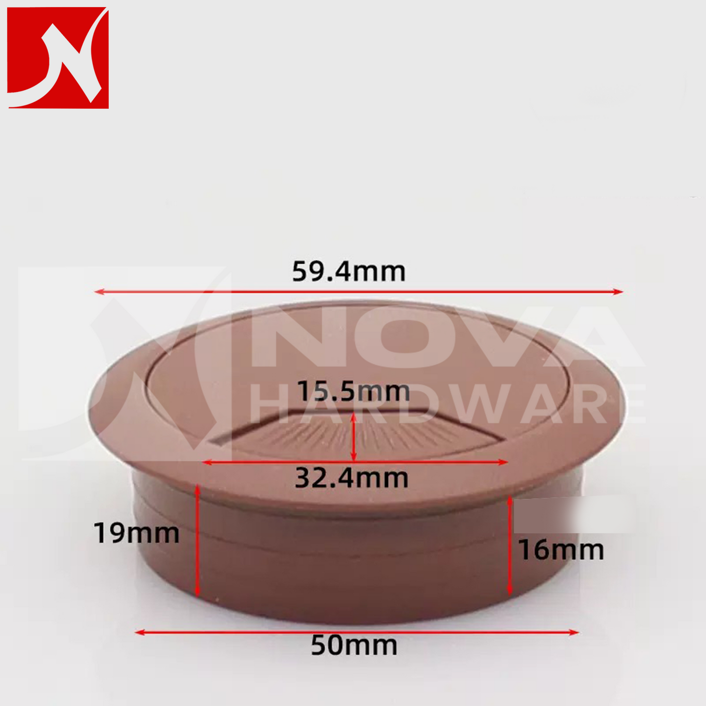 Plastic Round Table Wire Cap 60mm