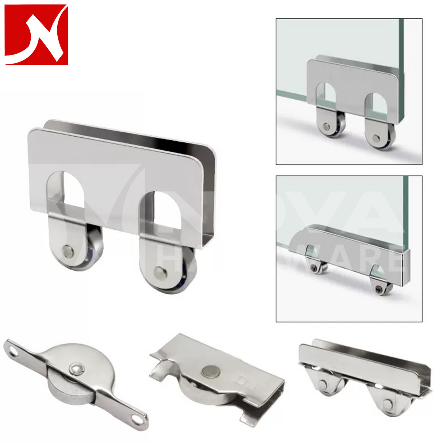 Small Glass Cabinet Door Sliding Set