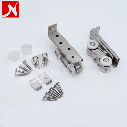Stainless Steel Door Sliding 4 Roller Set