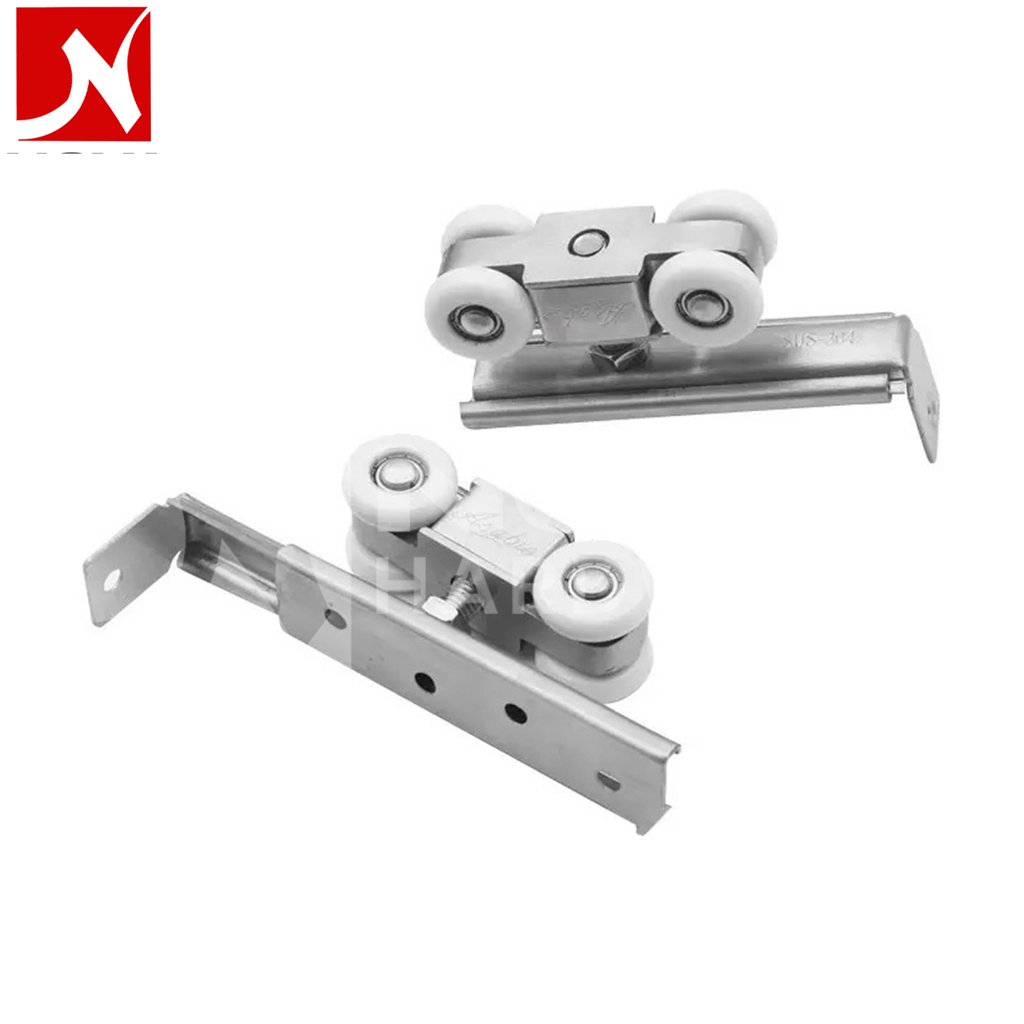 Stainless Steel Door Sliding 4 Roller Set