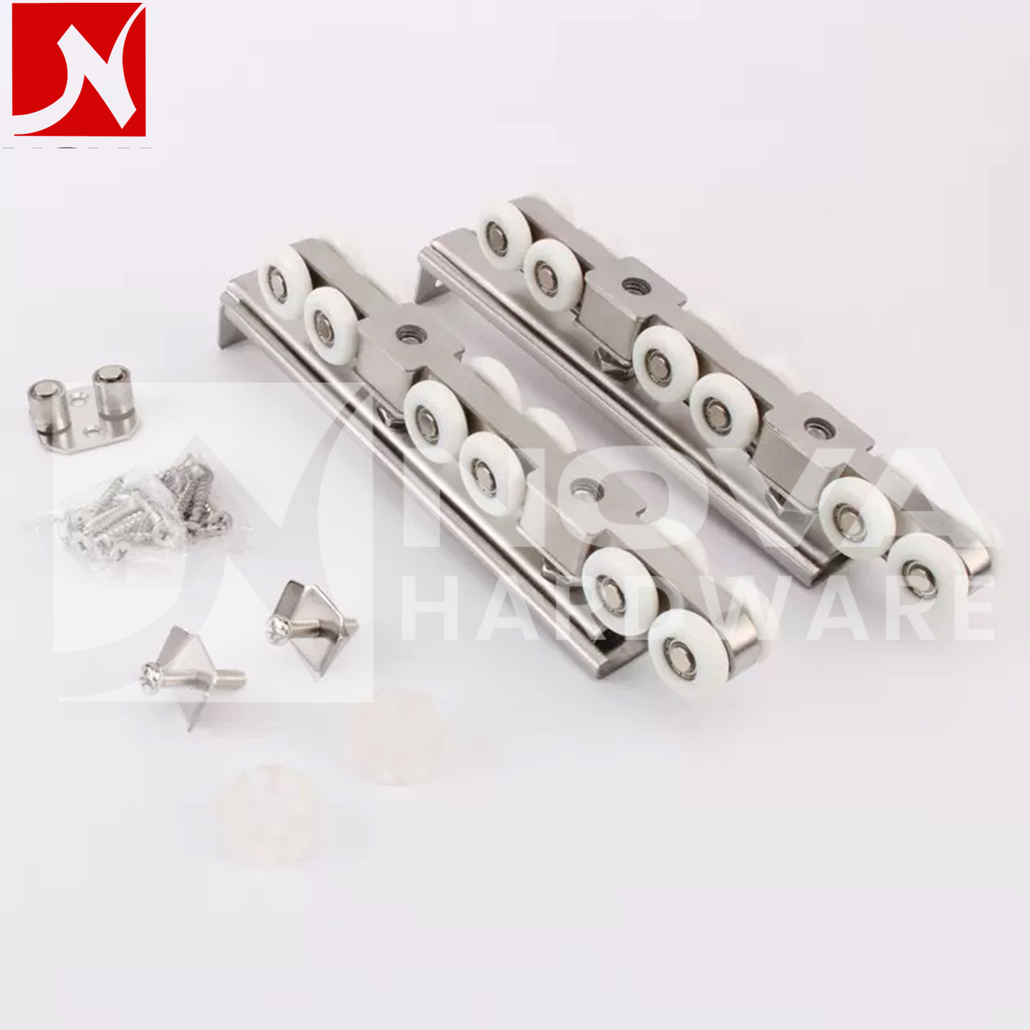 Stainless Steel Door Sliding 8 Roller Set