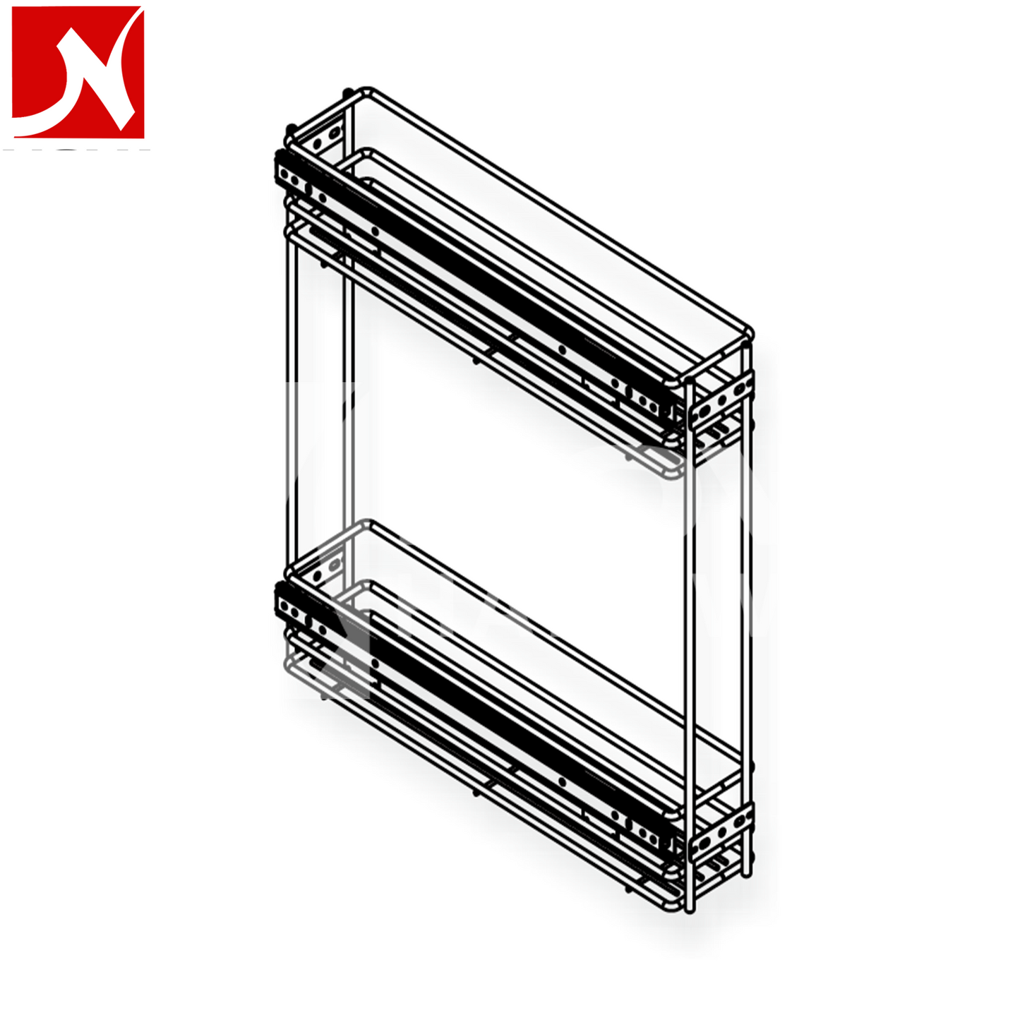 Wellmax Bottle Rack 2 Layer 100mm PTJ009I