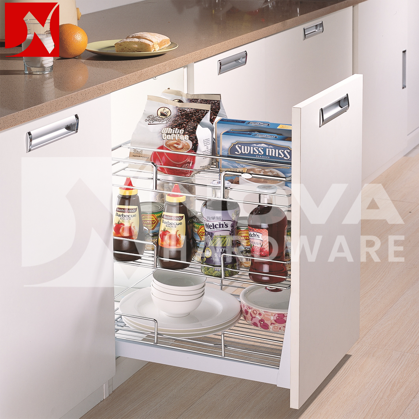 Wellmax Pullout Wire Basket PTJ010