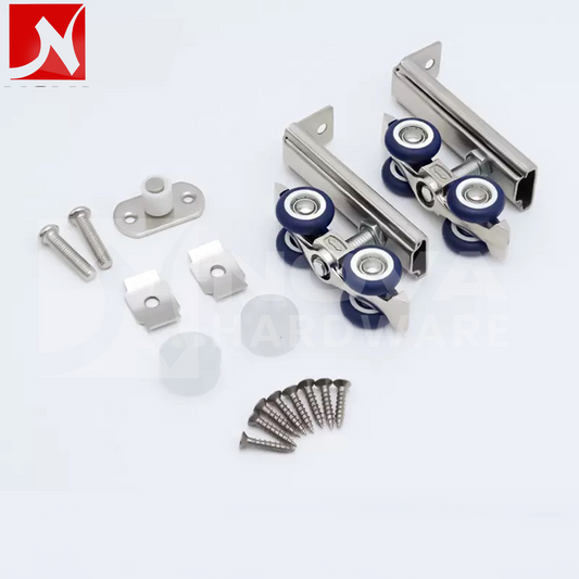 Zinc Light Duty Sliding 4 Roller 25mm